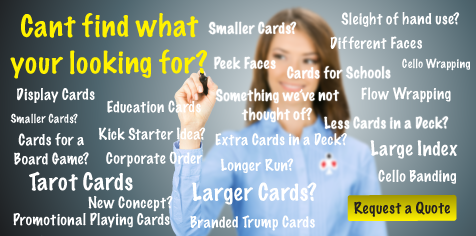 Cant find what your after? Request a Personalised Playing Cards Quote