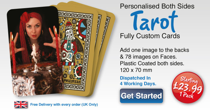 Tarot Cards with your images both sides